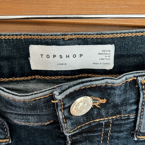 Topshop Jamie Skinny Jeans Raw Hem | Size 26 - Picture 9 of 11